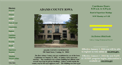 Desktop Screenshot of adamscountyia.com